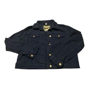 Michael Kors Navy Blue Cropped Utility Jacket – Size Large